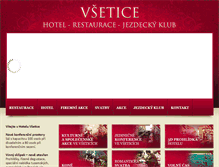 Tablet Screenshot of hotel-vsetice.cz